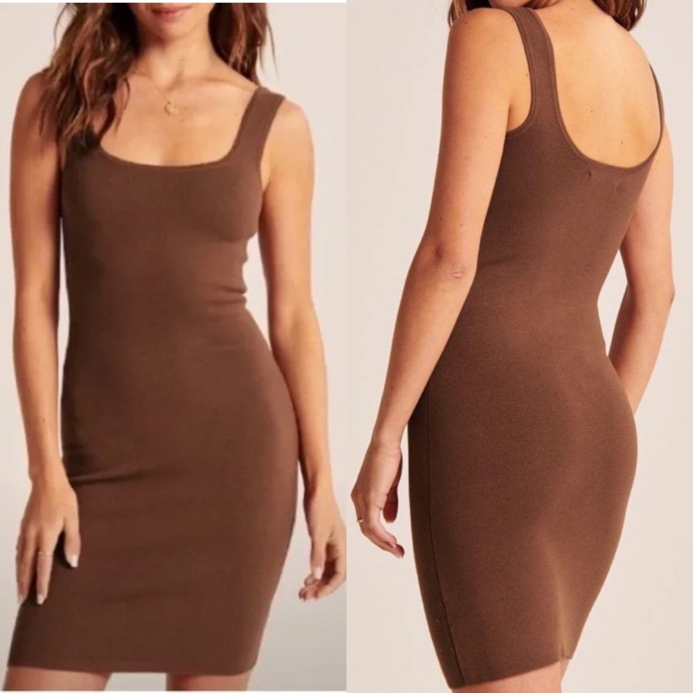 Abercrombie | Square Neck Ribbed Dress